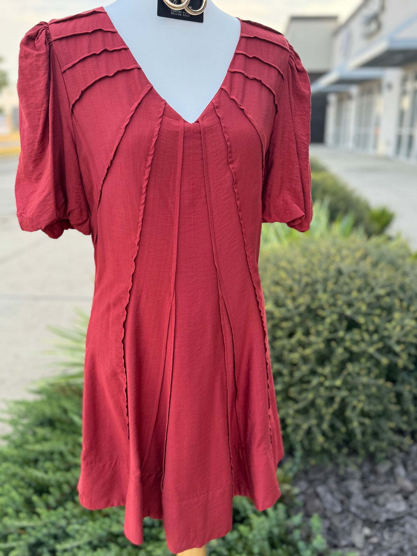 Brick red Haven Dress