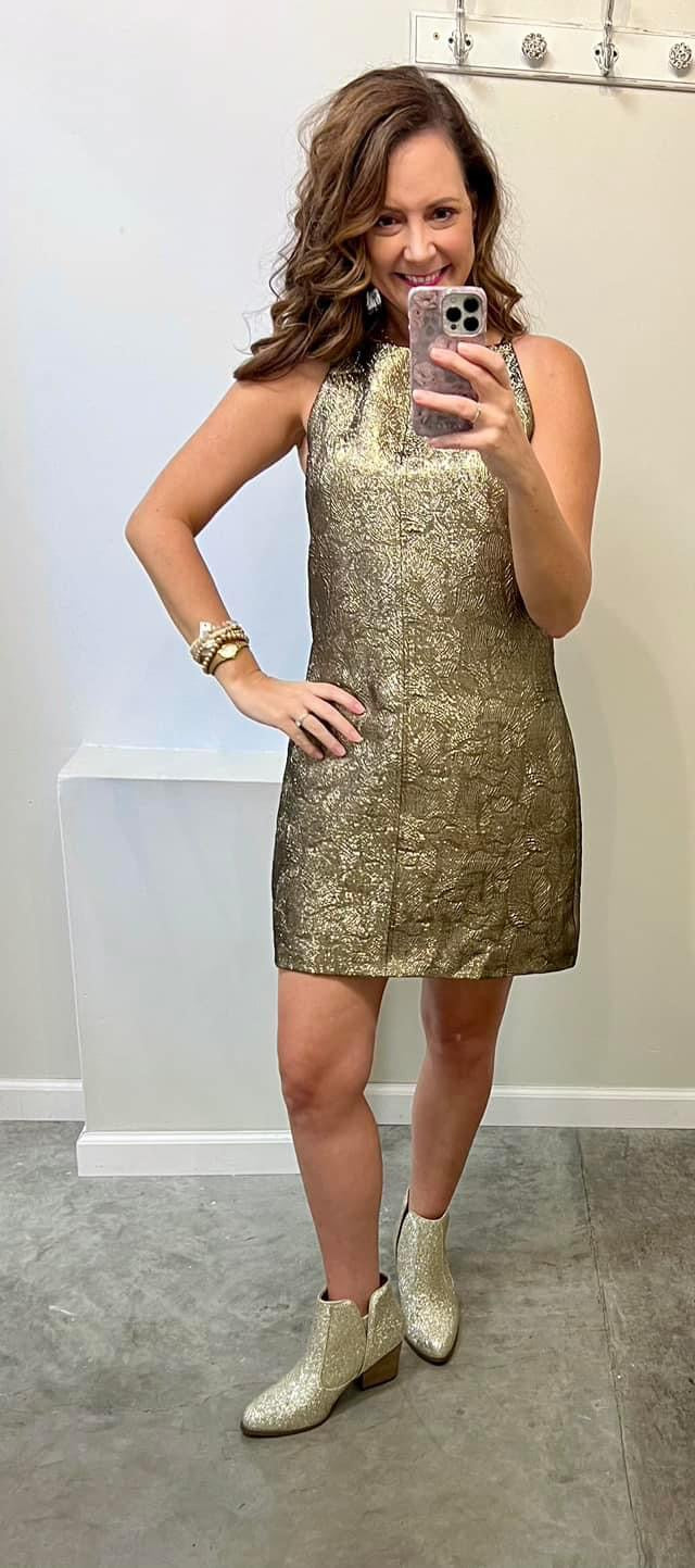 Gold dress