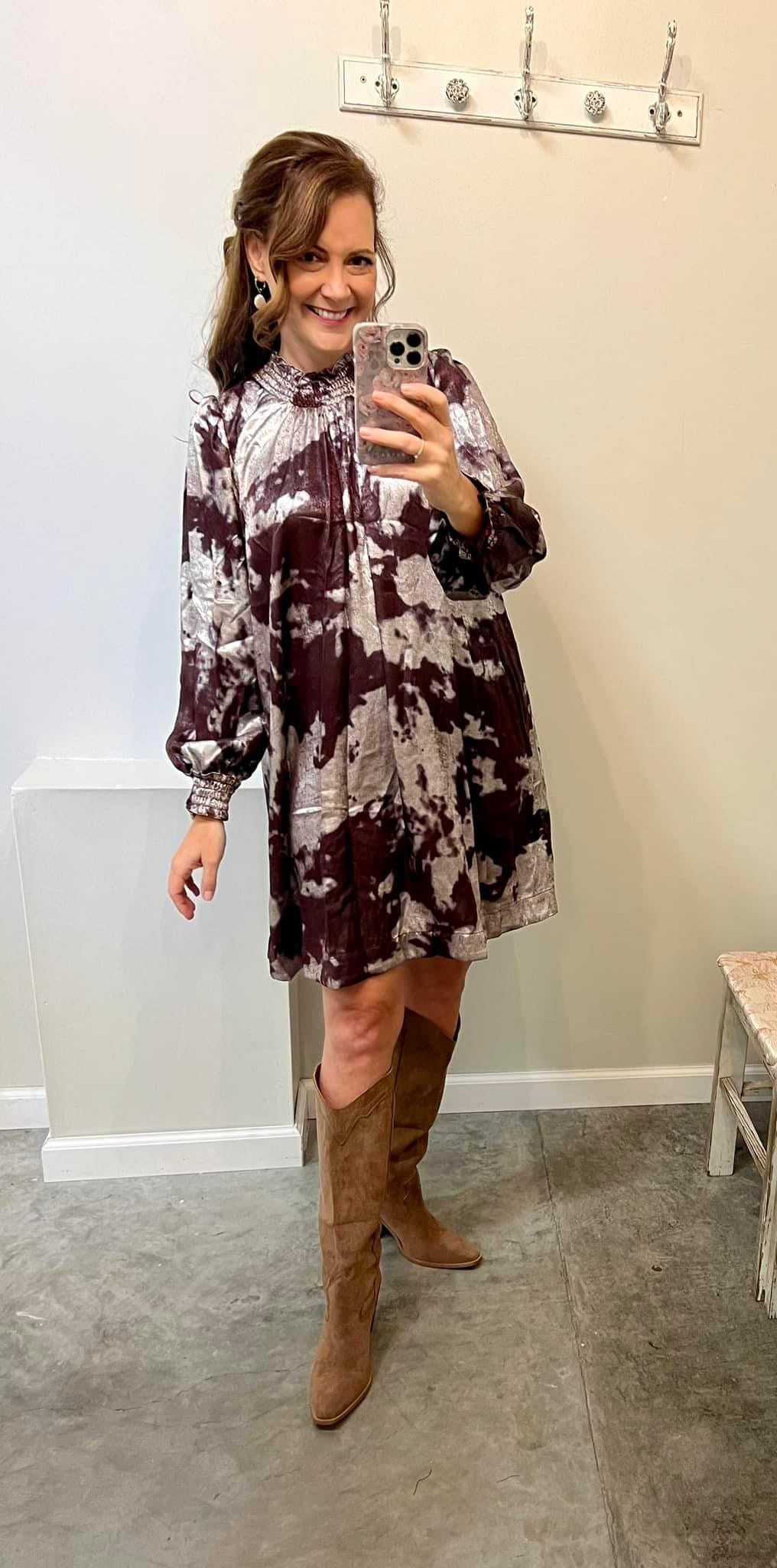 Merlot metallic Dress