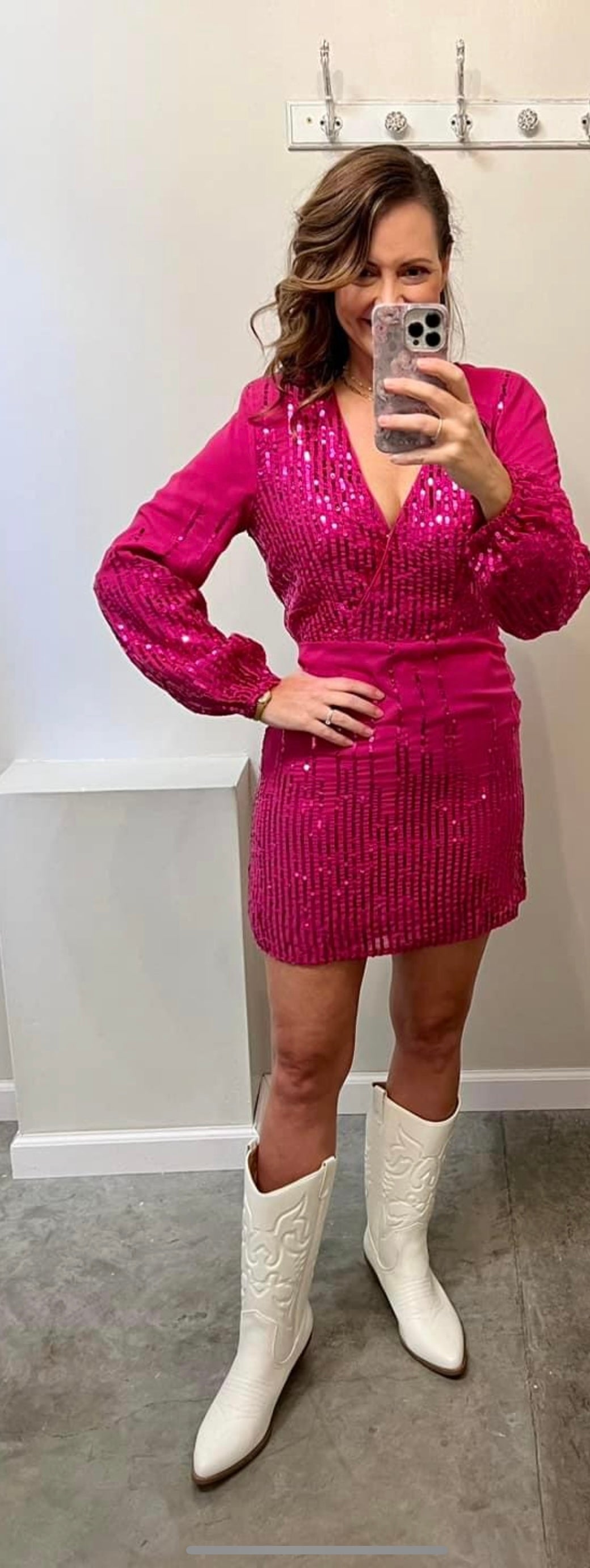 Sequence Magenta Dress