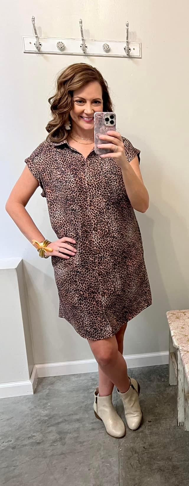 Cheetah Print Dress