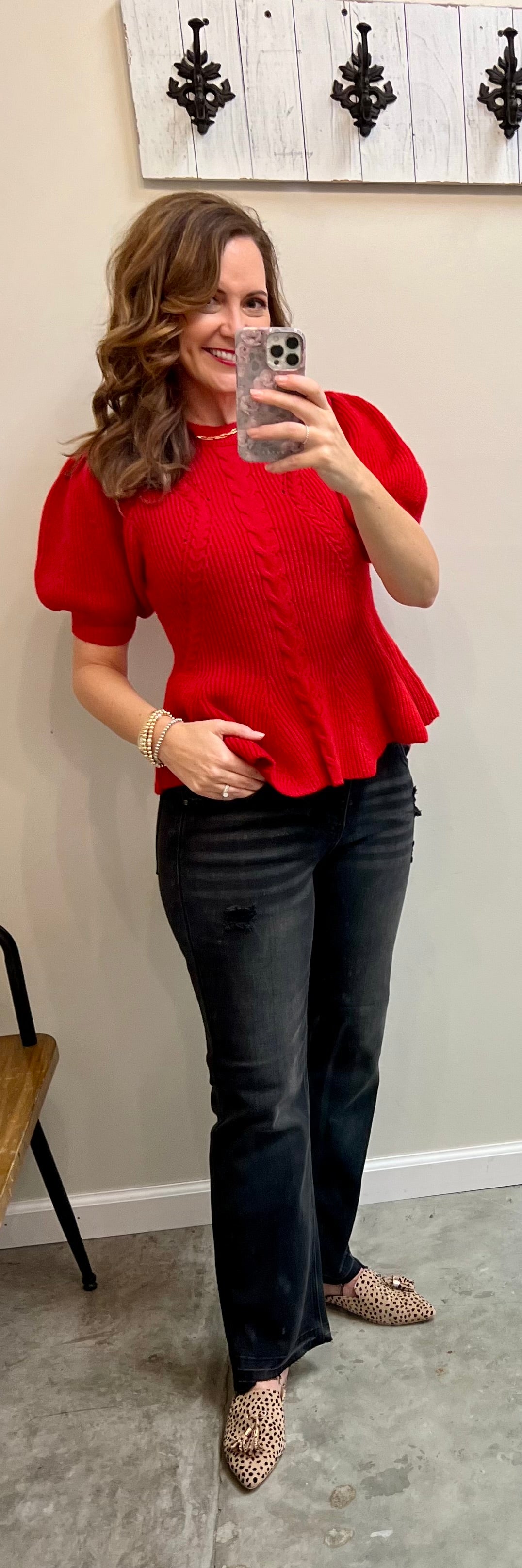 Allie High Rise Crop Straight Jeans